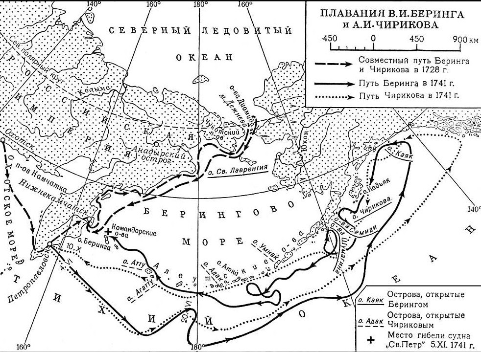 Вторая камчатская экспедиция карта